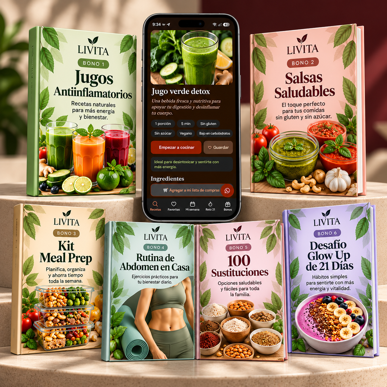 Pack Livita: recetario, app y 6 bonos